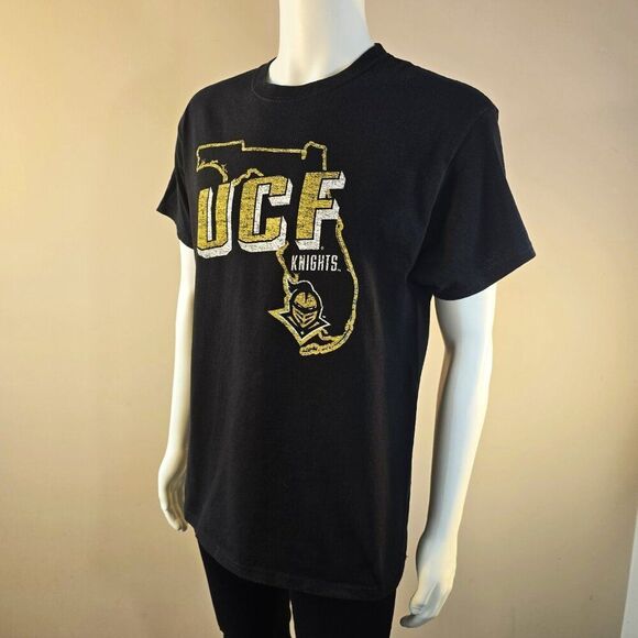 UCF Knights University of Central Florida Mens Large T-Shirt Black 100% Cotton - Picture 2 of 9